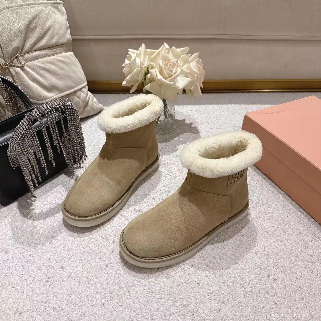 MIU MIU 2025/SS Korean Style Popular Small Potato Snow Boots Upgrade Version - LY00300