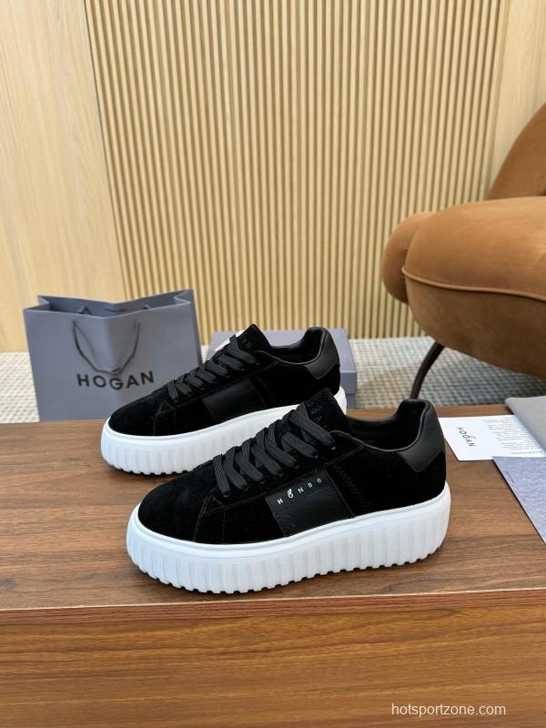 Hogan H-STRIPES Series Couple Thick Sole Biscuit Shoes Airship Shoes Casual Sneakers - AS00310