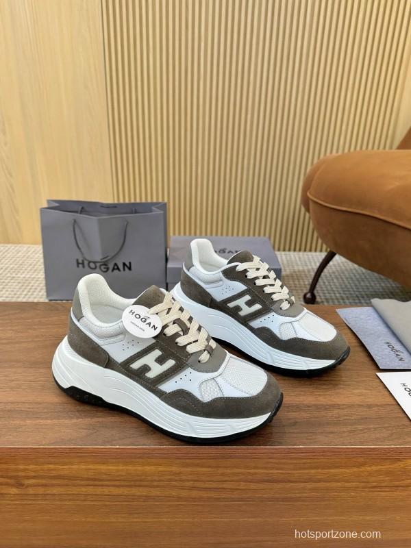 Hogan H-STRIPES Series Couple Thick Sole Dad Shoes Leisure Sneakers - LY00370/LY00380