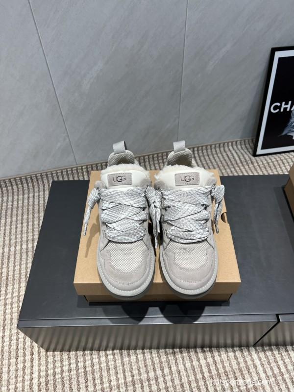 UGG Platform Casual Shoes with Round Toe and Thick Sole - MJ00270