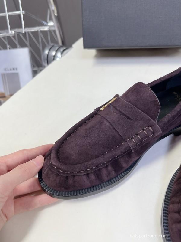 Saint Laurent Classic Loafer Leather Shoes - KFY00350
