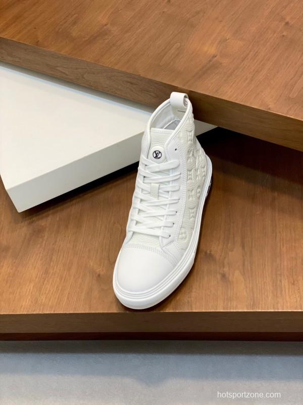 Adidas Originals Casual Sports Boots with High-End Leather Construction - KFY00460