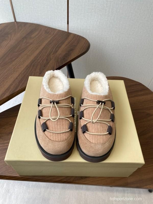 Brunello Cucinelli Open Walk Ankle Boot Winter Snow Boots - AS00300