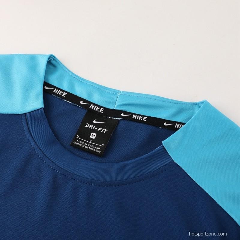 2025 Portugal Royal Blue Short Sleeve+Soccer Shorts