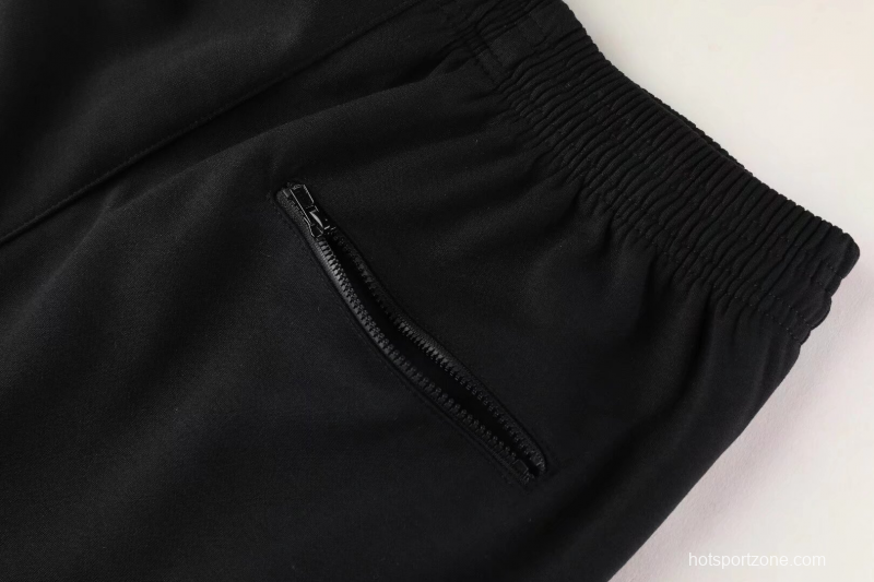 25/26 Juventus Hoodie White/Black Full Zipper Jacket +Long Pants