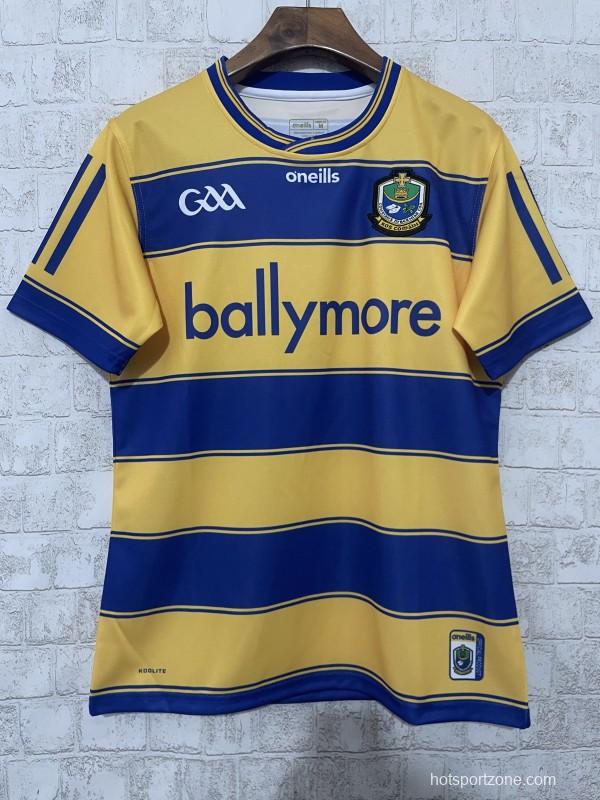 25/26 Roscommon GAA Yellow with Blue Hoops Home Jersey