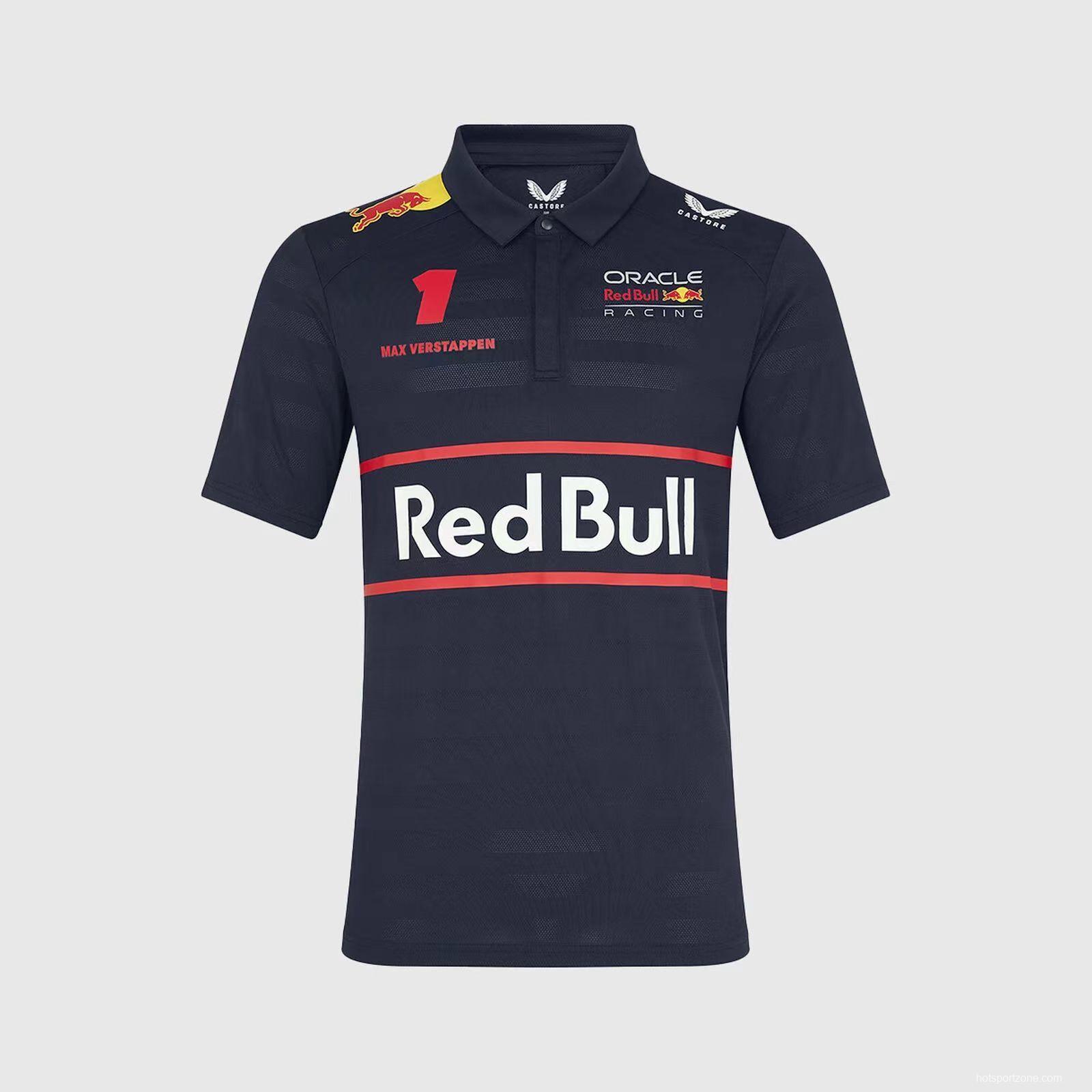 2025 F1 Oracle Red Bull Racing Navy Team Polo Shirt