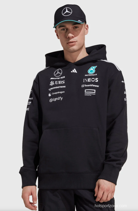 2026 F1 Mercedes-AMG Petronas F1 Team Black Hoodie