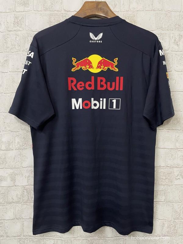 2026 F1 Oracle Red Bull Racing Navy with Red Stripes T-Shirt