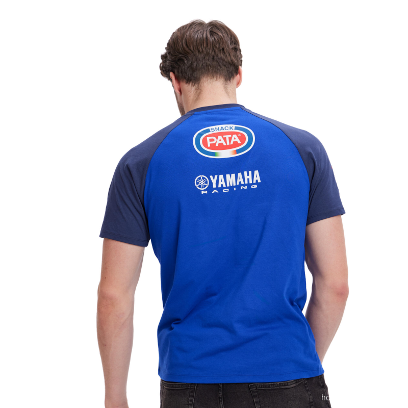 2025 F1 Yamaha PATA Racing Team Blue with Navy Raglan Sleeves Jersey