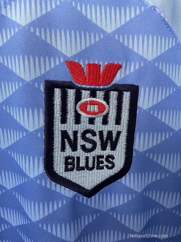 2026 NSW Blues Sky Blue to Navy Blue Gradient with Diamond Pattern Women's Jersey
