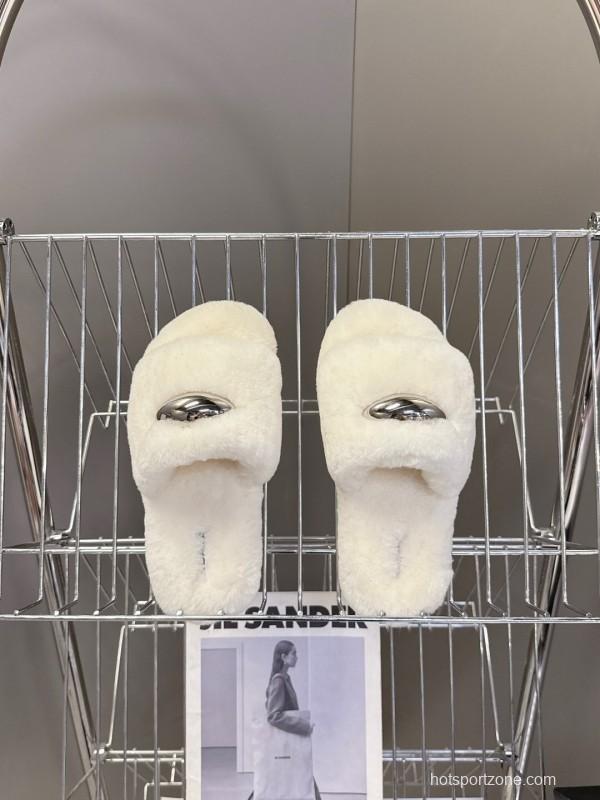 ALAÏA Fall/Winter 2025 Latest Fur Slippers - KFY00230