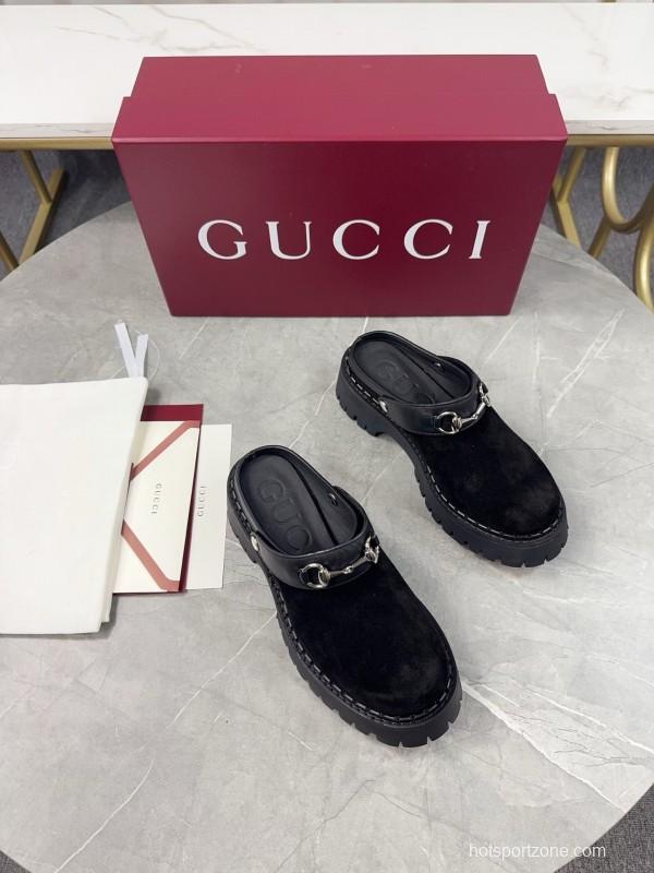 Gucci Double GG Platform Loafers - KFY00280