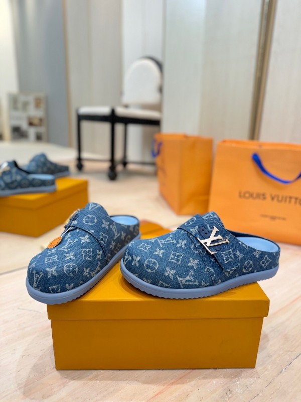 Louis Vuitton 2025 SS Monogram Sandals Couple Edition Lazy Style - KFY00291