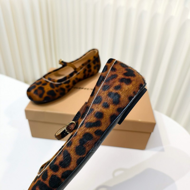 Gianvito Rossi Bohemian Style Flat Ballet Shoes 2025 SS