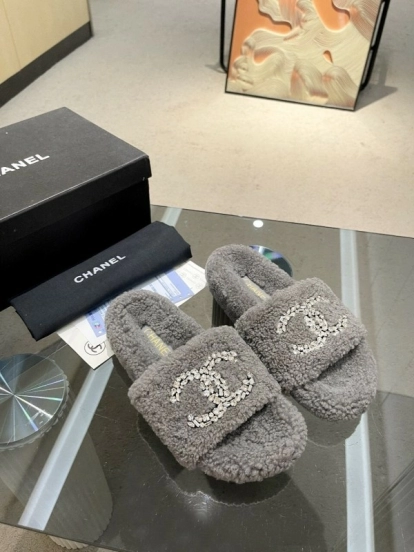 Chanel 2025 SS New Wool Slippers Soft Fine Wool - LY00280