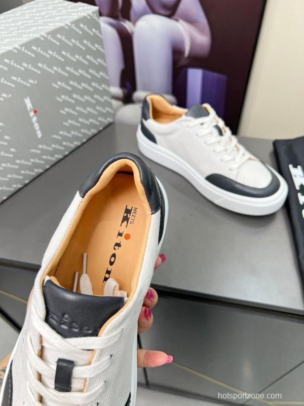 Kiton Spring Summer 2025 Lace-Up Old Money Casual Men's Shoes - KFY00320