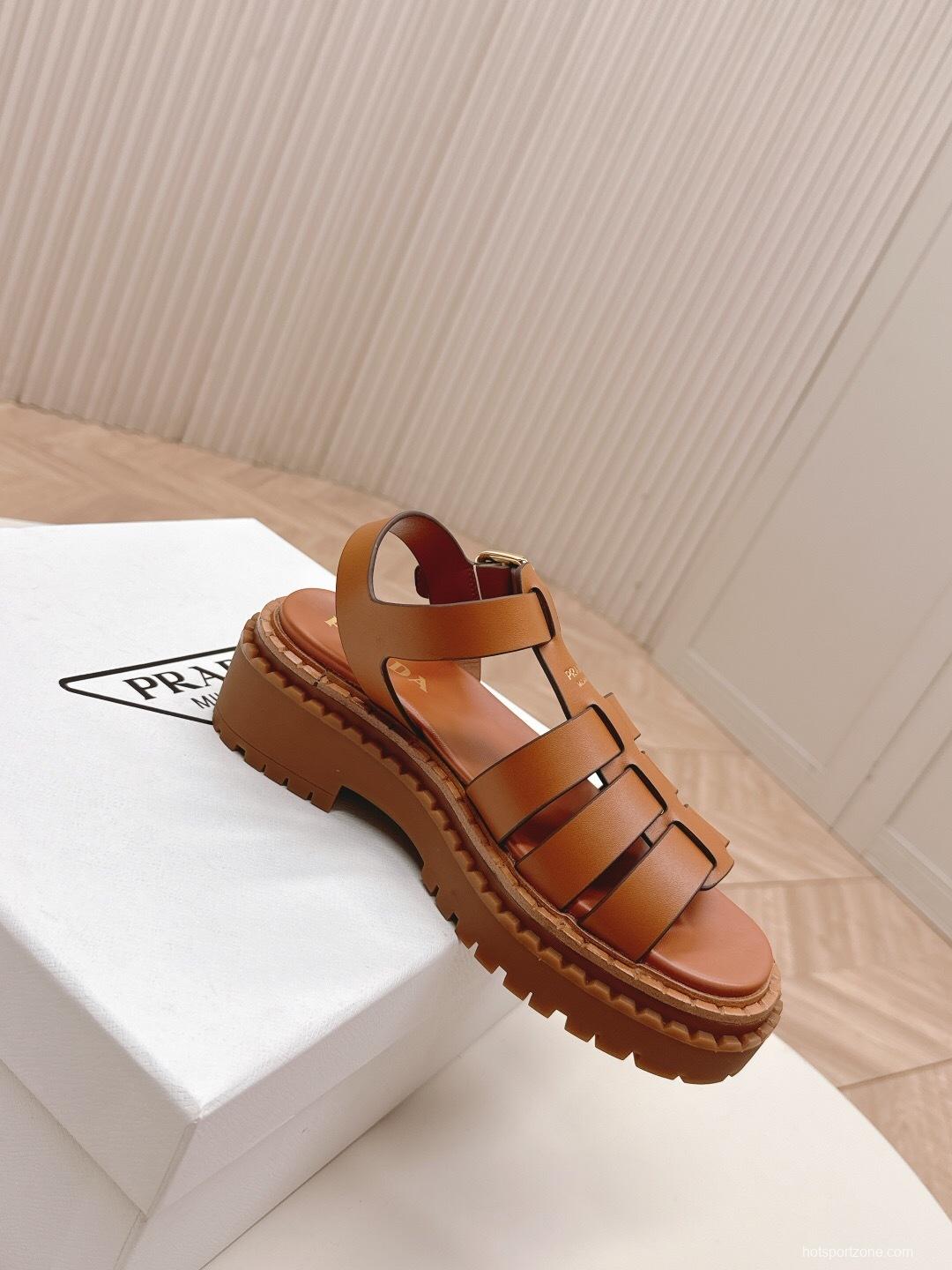 Prada Spring Summer 2025 Low-Top Sandals Roman Platform - LY00290