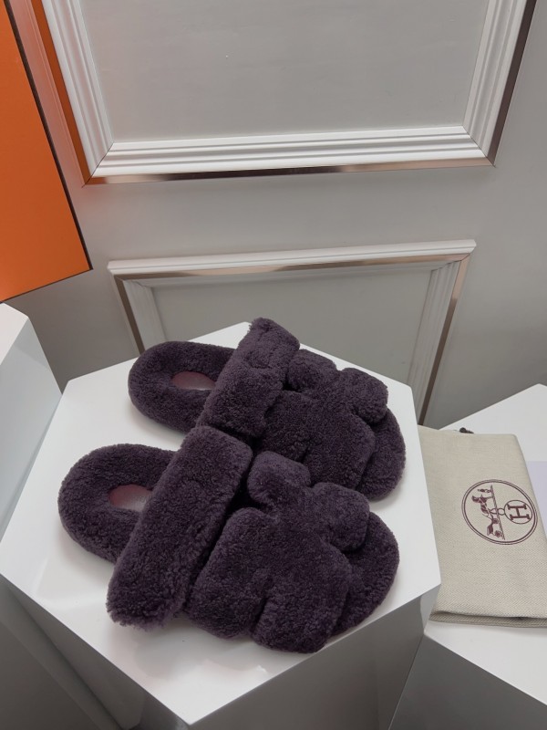H ERLING Mao Slippers 2025 SS Collection Genuine Fur Comfort - LY00270