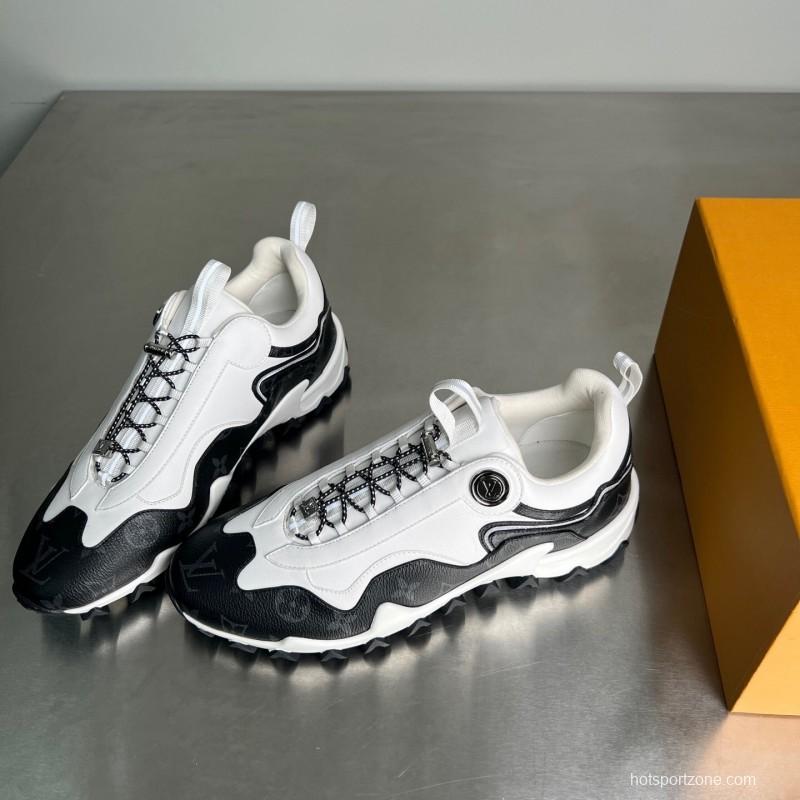 Louis Vuitton Lv RUSH Calfskin Metal LV Circle Accessory Slip-Resistant Low-Top Casual Lifestyle Shoes - YC