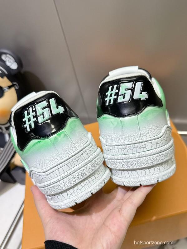 Louis Vuitton Trainer Basketball Series Crackle Glaze Process Sneakers - LY00490