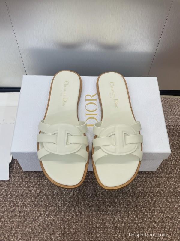 Dior D-Club Jelly Color Hollow Layered Cross Strap Women's Sandals - KFY00280