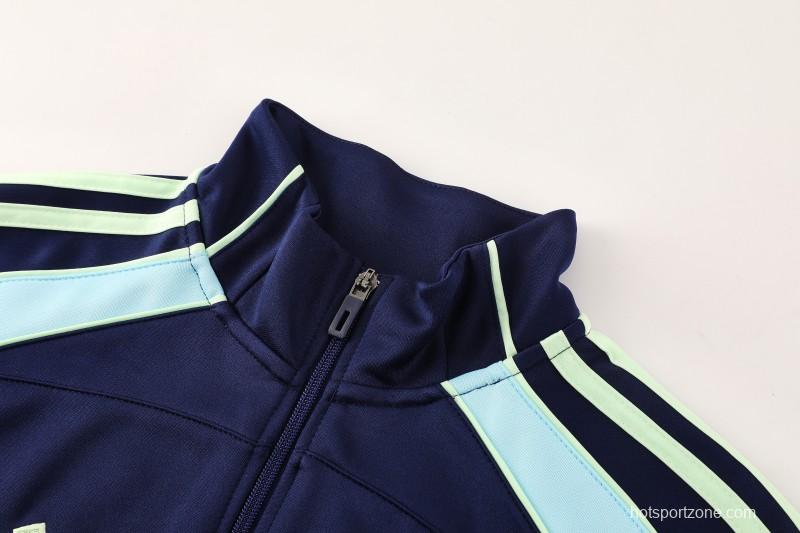 25/26 Ajax Amsterdam Navy Blue Full zipper Jacket Tracksuit+ long pants
