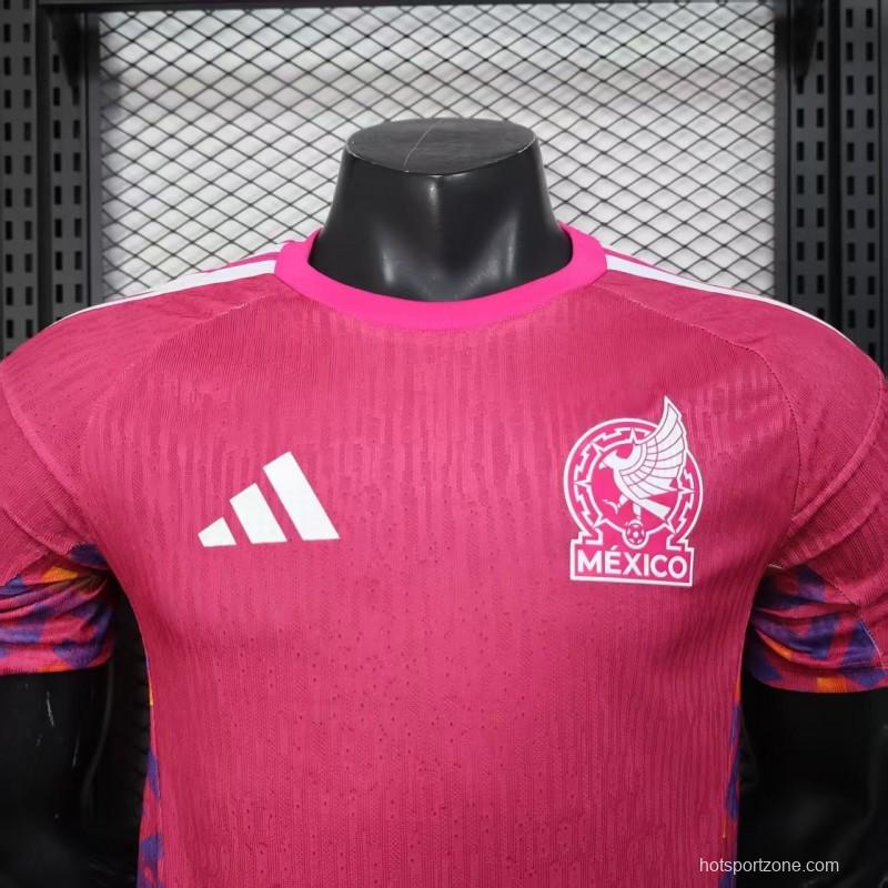 Player Version 2026 Mexico  Pink Training Jersey