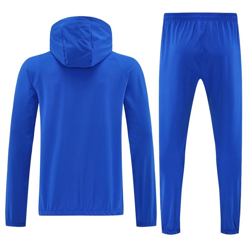 25/26 Barcelona Royal Blue Full zipper Jacket Tracksuit+ long pants