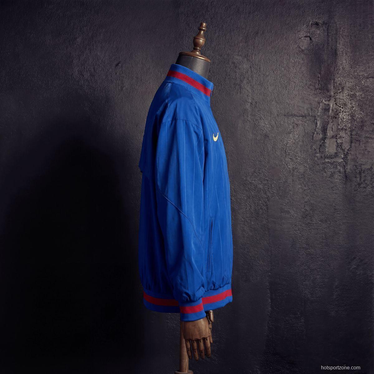 2026 Barcelona Blue Jacket Windbreaker
