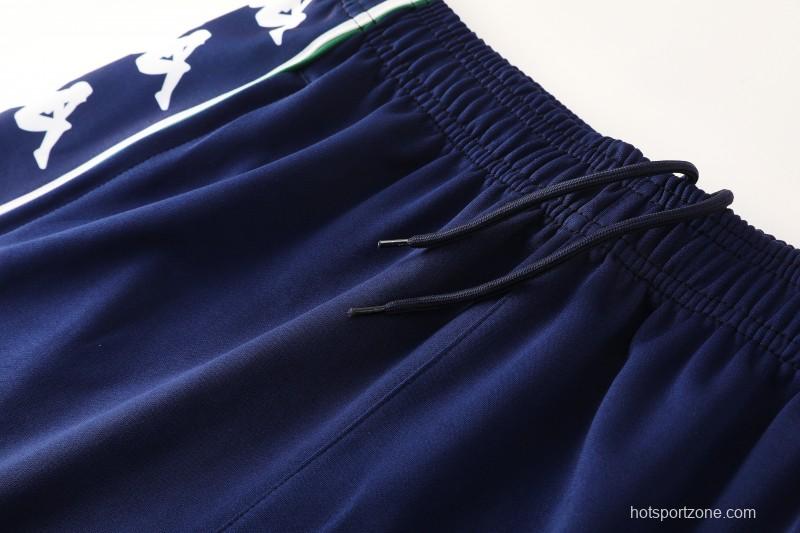 26/27 Real Betis x Kappa Navy Blue  Full Zipper Jacket Tracksuit + Long Pants