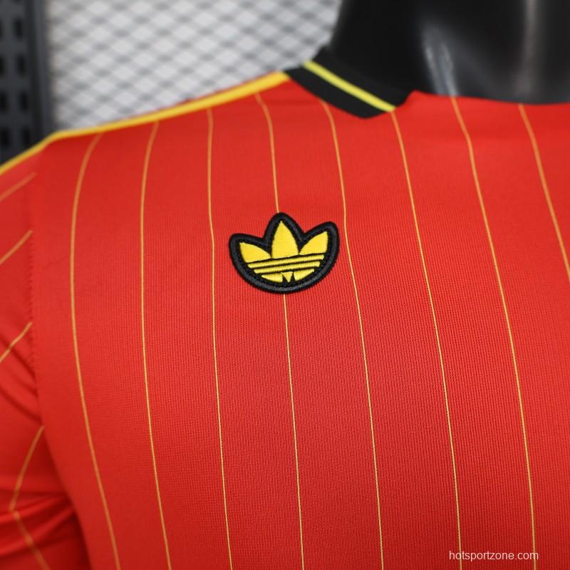 Player Version 2026 Belgium Red Terrace Icons White Jersey