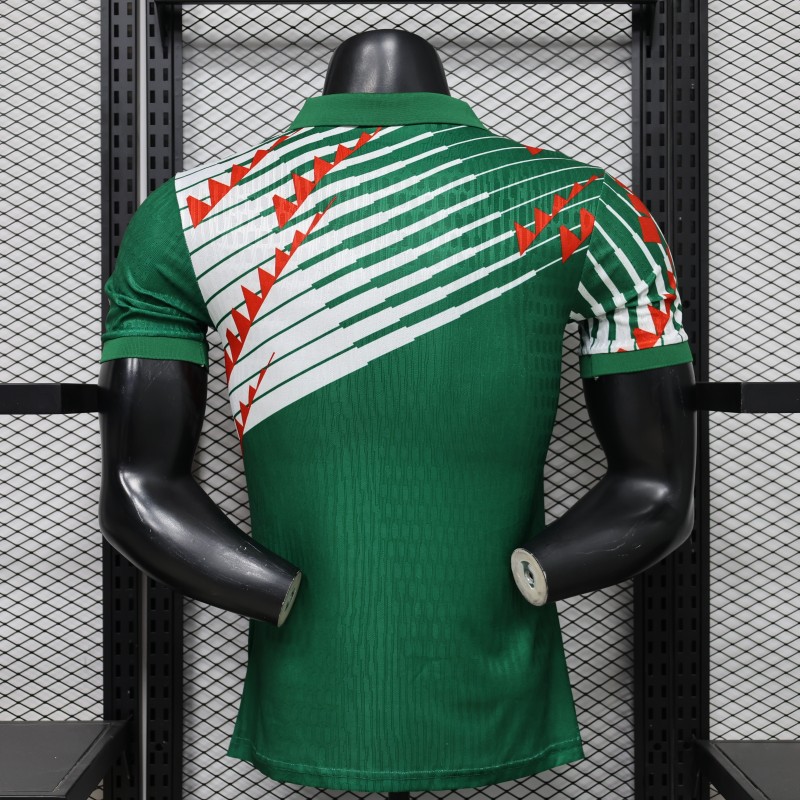 Player Version 2027 Mexico Home Green with Diagonal Graphic Jersey