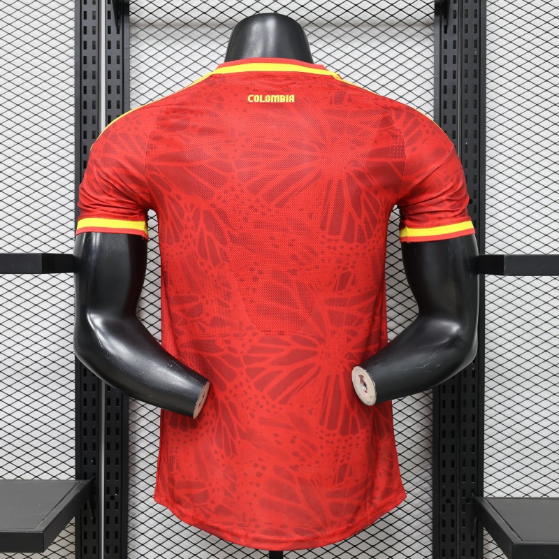 Player Version 2026 Colombia Red & Yellow Away Jersey