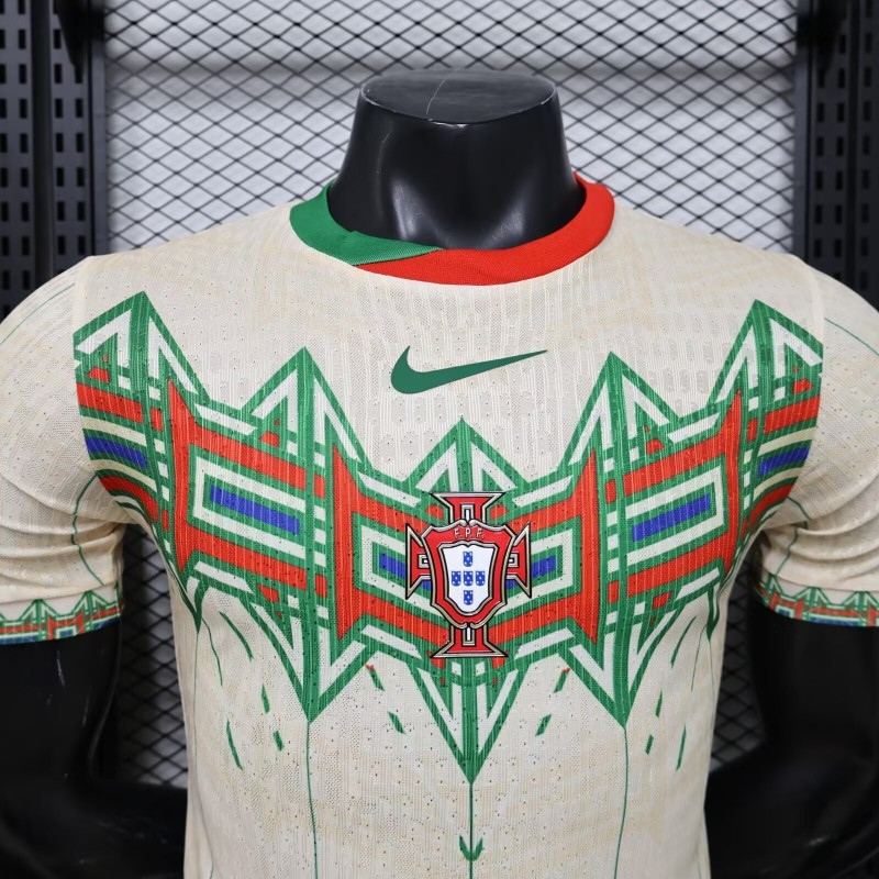 Player Version 2026 Portugal Cream with Geometric Tribal Pattern Special Edition  Jersey