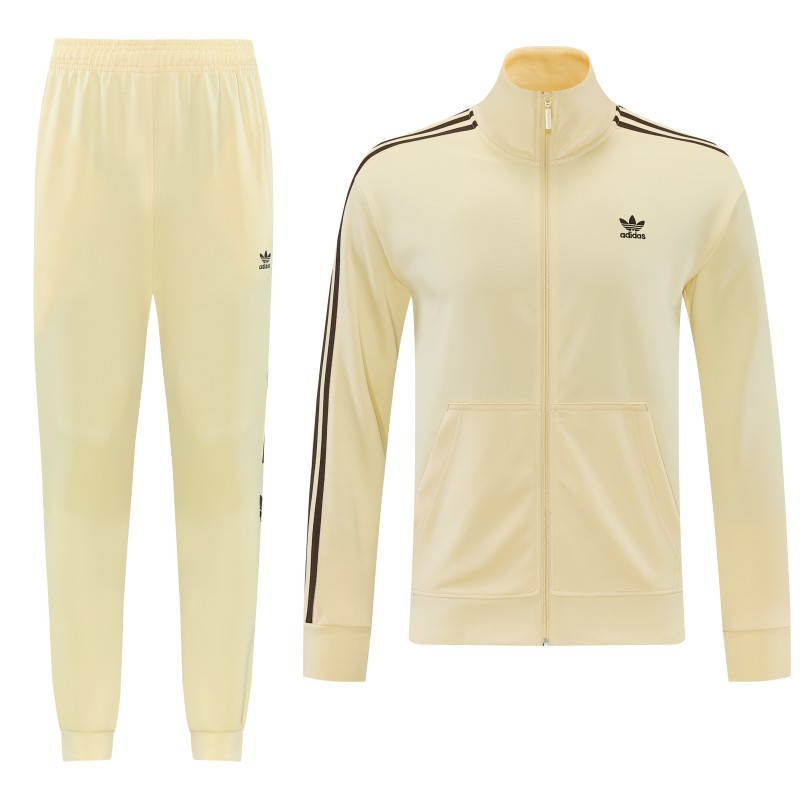 2026  Adidas Apricot Full Zipper Jacket + Long Pants