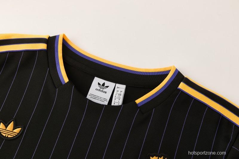 26/27  Manchester United Black Short Sleeve+Soccer Shorts