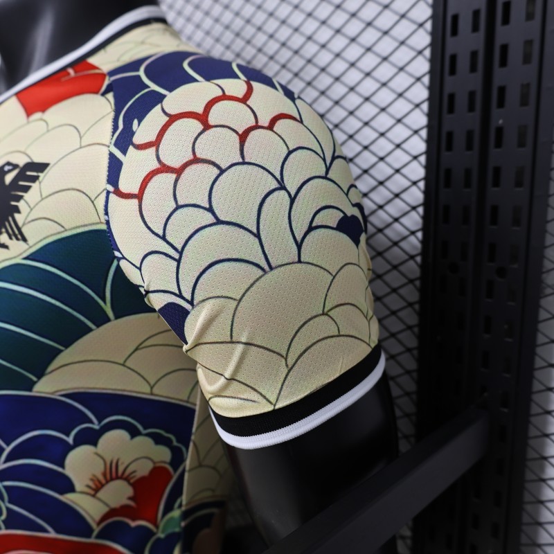 Player Version 2026 Japan Cream with Ukiyo-e Wave  Adidas Originals Special Edition Jersey