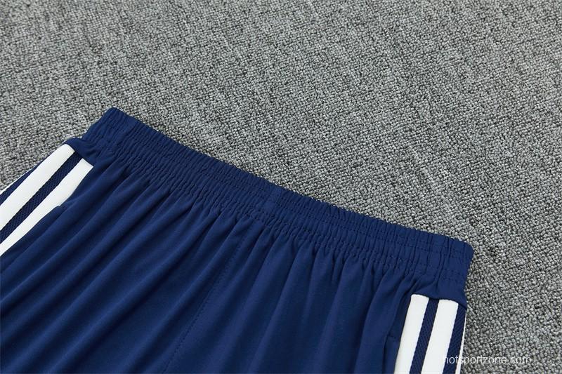 26/27 Real Madrid Away Navy Blue Half Zipper Jacket Tracksuit + Long Pants