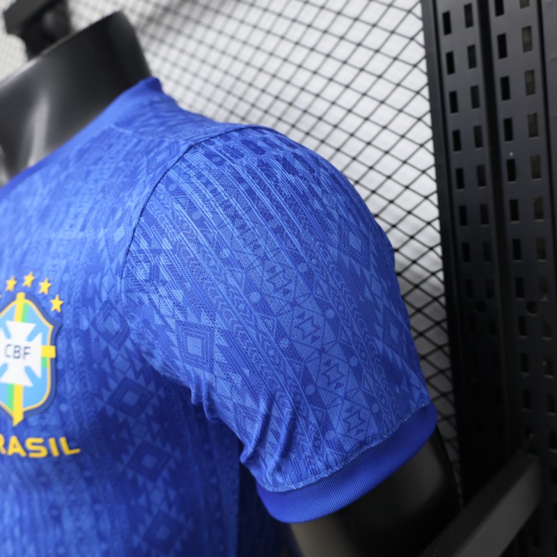 Player Version 2026 Brazil Away Blue Special Edition Jersey