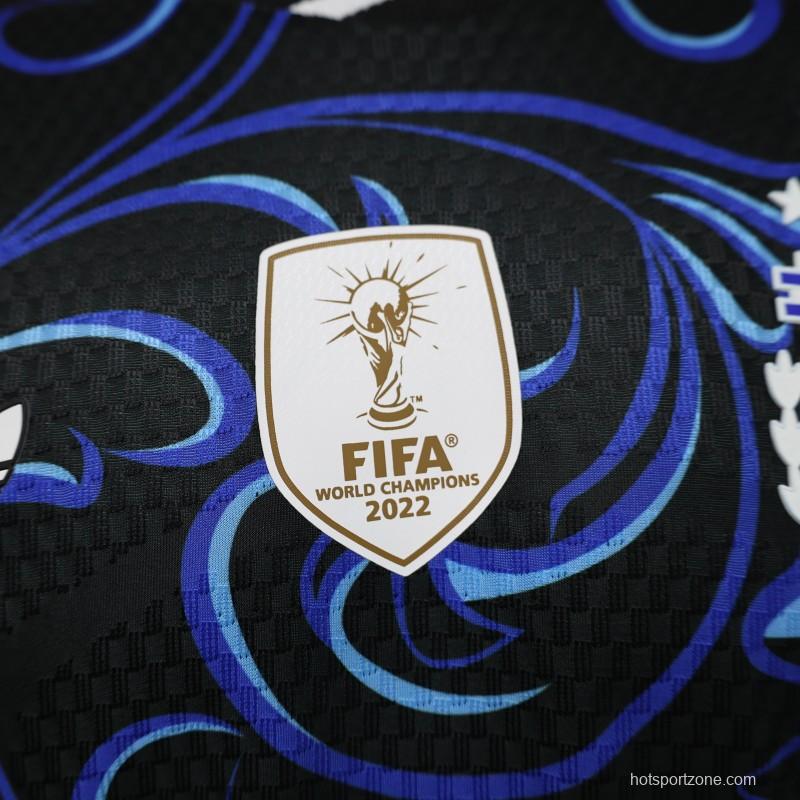 Player Version  26/27  Argentina  Black & Blue  Long Sleeve Jersey