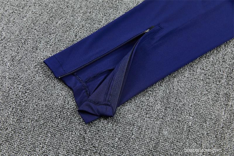 2026 Inter Milan Royal Blue Half  Zipper Jacket Tracksuit + Long Pants (Nike)