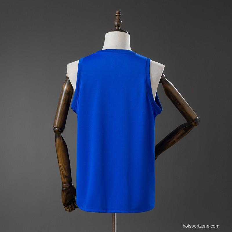 2026 Brazil Training Jersey Vest Blue
