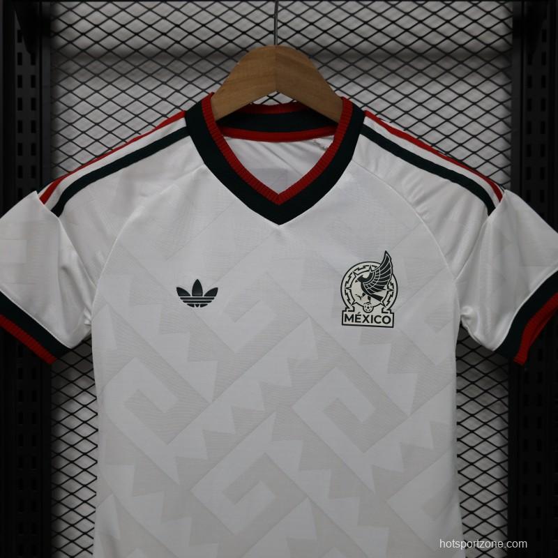 Player Version 2026 Womens Mexico Away White with Geometric Diamond Texture Jersey