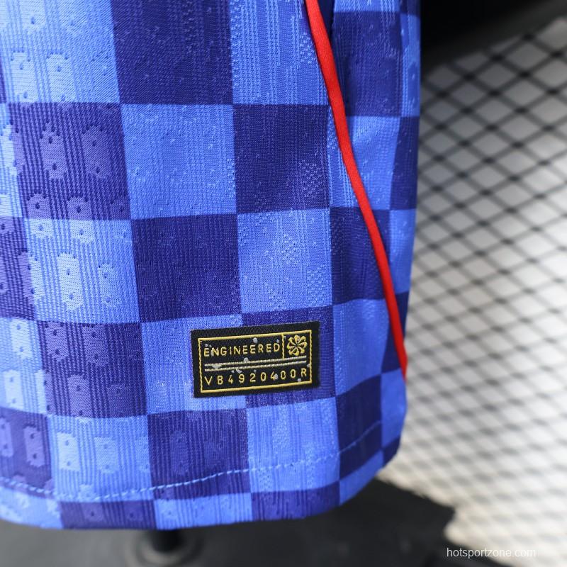 Player Version 2026 Croatia Away Blue  Jersey