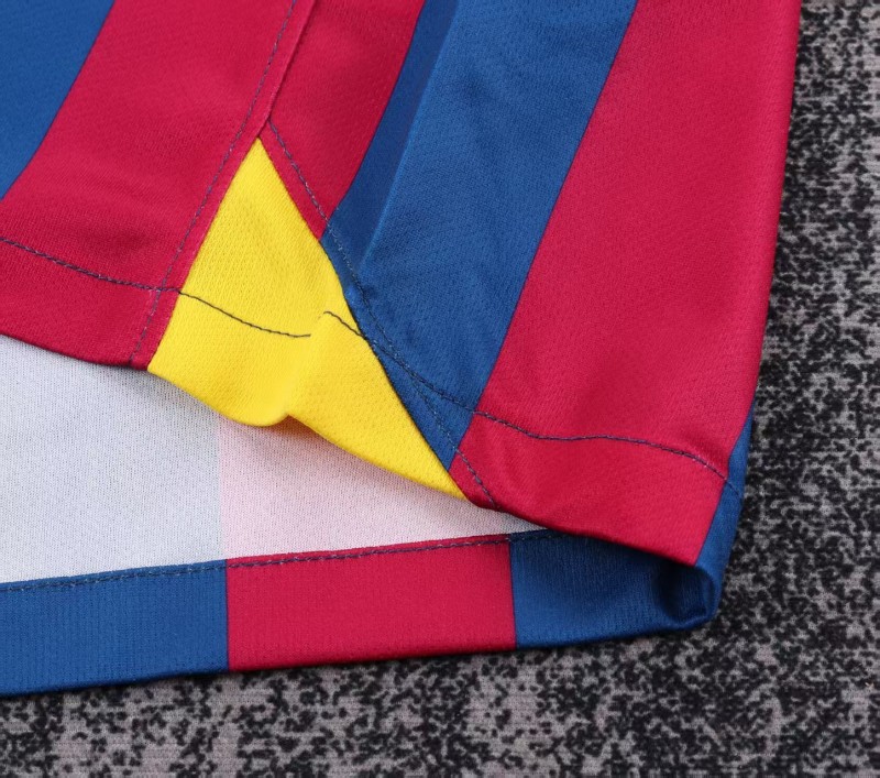 Retro Kids 05/06 Barcelona Home League Version Long Sleeve Jersey