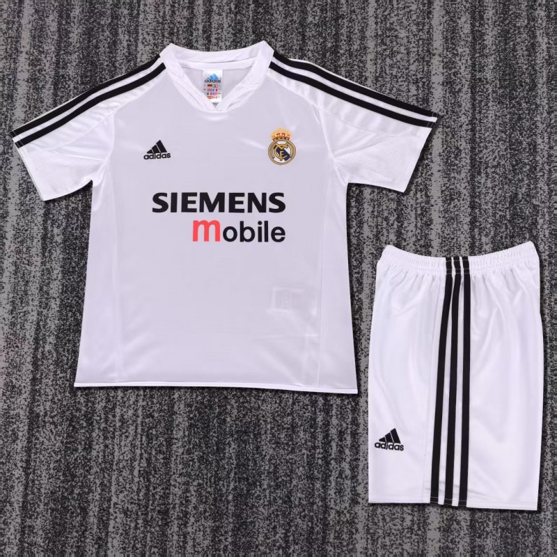 Retro Kids 04/05 Real Madrid Home Jersey