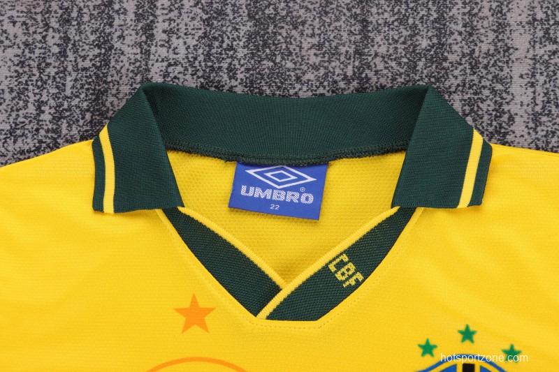 Retro Kids 1994 Brazil Home Jersey