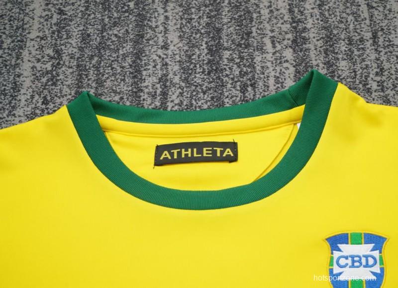 Retro 1970 Kids Brazil Yellow Jersey