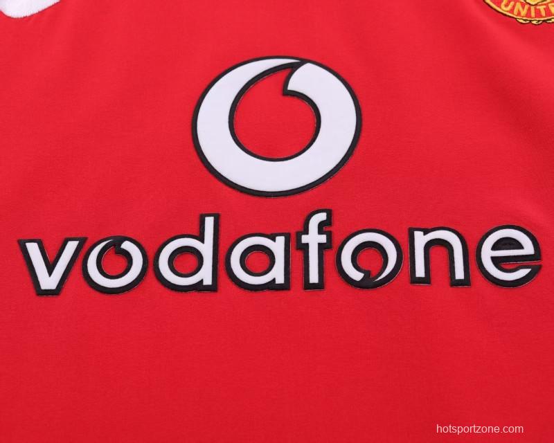 Retro Kids 02/04 Manchester United Home Jersey
